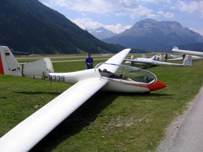 Unsere SF-34 in Samedan