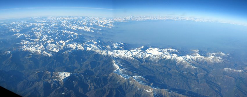 Blick aus dem Cockpit einer Boeing