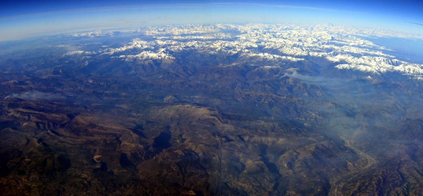 Blick aus dem Cockpit einer Boeing