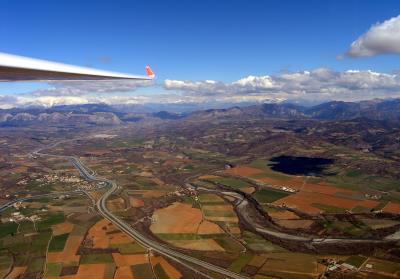 Blick in das Talbecken von Sisteron